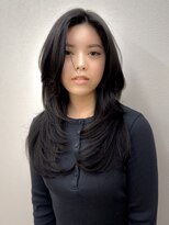 ロンドイディールバンダイ 新潟万代(Lond ideal)&nbsp;ロングレイヤーブルーブラック