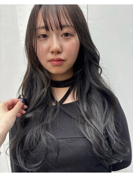 ロンドリゼル 札幌(Lond RiseL) *大人ガーリー アッシュグレーくびれレイヤー