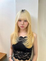 ロンドアベニール 北千住(Lond avenir)&nbsp;ミルクティーベージュ/レイヤーボブ韓国巻き顔周りカット/北千住