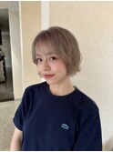 ハイトーンカラー×ボブアレンジ×ブルベ