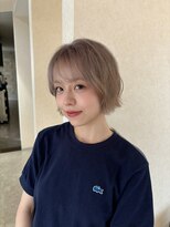 ジェリカヘアー サンフラワー通り(Jlica hair) ハイトーンカラー×ボブアレンジ×ブルベ