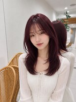 カミトトノウ&nbsp;【池 田】髪が綺麗って褒められるボルドーレイヤー