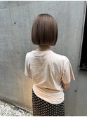 【ミルクティーベージュにミニボブヘア】目黒30代