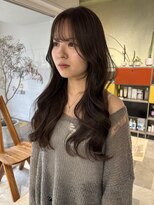 ジェムバイアルテフィーチェ(gem by artefice)&nbsp;韓国風レイヤー/ミントベージュ/顔まわりカット
