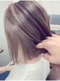 ハイライト×ローライト×インナーカラーで上質ミルクティー