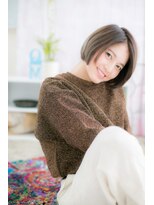 ミック ヘアアンドビューティー 大山店(miq  Hair&Beauty)&nbsp;大人かわいいオリーブアッシュスマートボブb