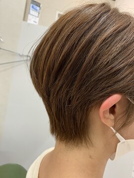 ザ ラフター バイ ラブズ ラフズ 戸畑朝日ヶ丘店(THE LAUGHTER by Loves Laughs) カット+クリアトーンカラー+Aujua+ケラチン処理