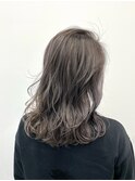 大人気の美髪カラー♪透明度たっぷりのアッシュグレージュ