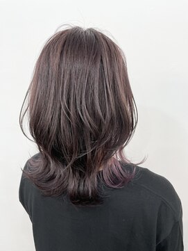 ルヴェルヘアー(Revel hair) ウルフレイヤー×インナーパープル