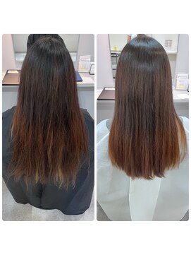 アイディール 心斎橋店(:ideal) 20代30代☆ブリーチ+縮毛矯正+黒染めありでもOK☆酸性ストレート