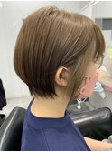 大人可愛い/インナーカラー/20代30代40代/マルミショート