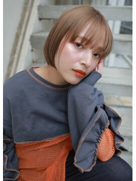 ラボ(Ravo) [Ravo]透け感ベージュボブ