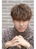 オーシャントーキョー ウエスト 心斎橋(OCEAN TOKYO WEST) ツーブロックメンズハイライト無造作マッシュ