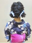浴衣アレンジ // 編み込み × ふわふわお団子ツインテール