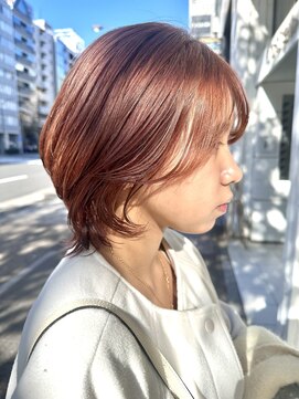 インビテーション(invitation) ピンクベージュ・ピンクブラウン・くびれミディアム・ブリーチ