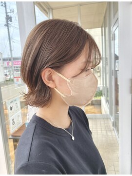 アメイジングヘアー 美沢店(AMAZING HAIR) 外ハネボブ/グレージュカラー/ブリーチ/韓国ヘア/くびれボブ