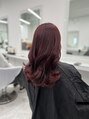 シー 池袋(SHE) 人気NO.1ワインレッド！ブリーチなしWカラーで再現可能です！