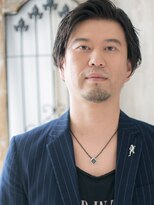 モッズヘア メン 上尾東口店(mod's hair men)&nbsp;30代40代かき上げアッシュブラック韓国ヘアX上尾