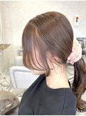 ◎横髪カット/ヘーゼルベージュ/顔周りカット/