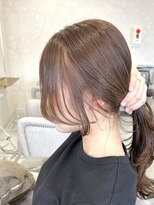 ヘアデザイン ファブロ(hair design FABRO.)&nbsp;◎横髪カット/ヘーゼルベージュ/顔周りカット/
