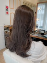 ネオリーブ チロル 横浜西口店(Neolive CiroL.)&nbsp;まろやか　艶ベージュカラー　レイヤーカット