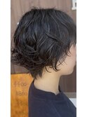 無造作パーマショート