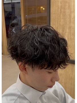 メンズギフト(men's GIFT) 大分波巻きスパイラルパーマメンズマッシュ刈り上げツーブロック