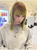 ルーツカラー×ライムグリーン×Y2K