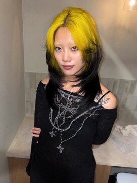 キオクエコ(KIOX eko) デザインカラー/レイヤーウルフカット