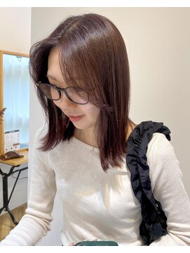 イリー 代官山(ILY) ピンクブラウン/レイヤーボブ/暗めカラー/ボブ/SAYURI