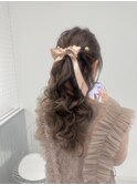 ハーフアップ/ヘアアレンジ/ヘアセット/お呼ばれセット/盛岡