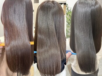 サンコ(sanco.)の写真/髪の状態を見極め、理想の仕上がりに合わせた最適なトリートメントをご提案♪上品な艶と柔らかな質感に…*