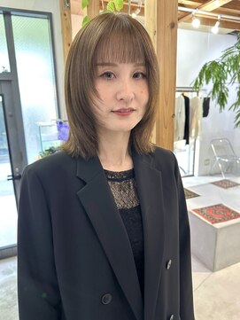 レンク(LENC) 肩上BOBのお顔周りレイヤー