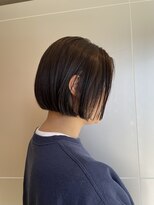 リノア 鵠沼海岸(LINOA)&nbsp;コンパクトボブ×透明感カーキベージュ