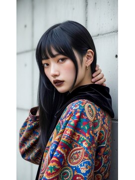 コートフィールエー(CO_T feel.a) クラシカルな雰囲気を纏う、品格漂う黒髪ロングヘア