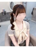 お団子サイドポニー【クランソア】ヘアメ/ヘアセット/心斎橋