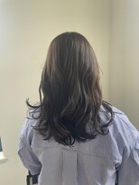 エクファ ヘア シェリル 草津 南草津店(ex-fa hair cherir)&nbsp;ミルクティーブロンド/ダークブルー/デジタルパーマ/南草津
