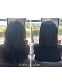 【before/after】大人上品な艶髪ボブ/極上ストレート/うねり解消