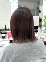 アッシュ 横浜西口店(Ash)&nbsp;横浜前下がりボブ 切りっぱなしボブ ショートボブ 縮毛矯正 美髪