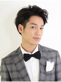 デートスタイルに◎カジュアルモードマッシュ