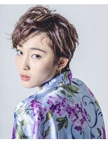 スティードトーキョー(Steed Tokyo)&nbsp;ピンクベージュ×束間マニッシュショート【Steed/立川】