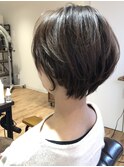 ヘアリセッターとレザーカットで作るショートボブ[髪質改善]