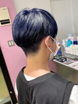 ディーカヘアーセンダイ(Di KA HAIR sendai)&nbsp;刈り上げ/マッシュ/ネイビーブルー/マニッシュ/ショート/カット