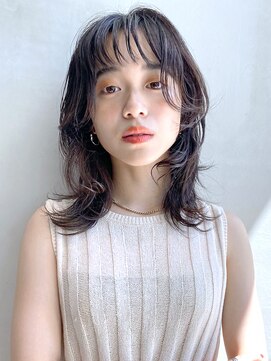 アイティー バイ アルバム 浦和店(IT by ALBUM) レイヤーミディ_マロンベージュAラインボブかきあげロング_38121