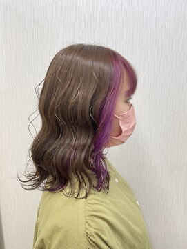 クレール(Claire) ピンクパープル/ビターショコラ/波巻き/うる艶髪
