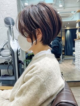 アヴァロン(AVALON) 絶壁解消/ひし形/前下がり/大人ショートボブ/30代/40代★猪狩★