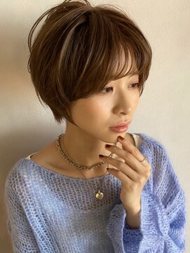 ノラ ギンザ(NORA GINZA) 絶壁解消!!丸みショート×シースルーバング　 20代30代40代