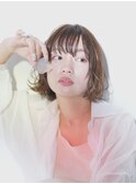 ナチュラルボブ/くせ毛風ボブ/20代30代【カペリベラ香里園店】