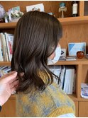 ブリーチなし　オリーブベージュ