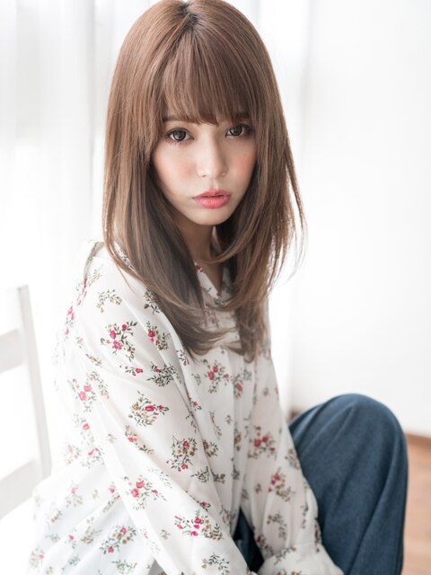 高感度高め☆さりげな美人レイヤーストレート 